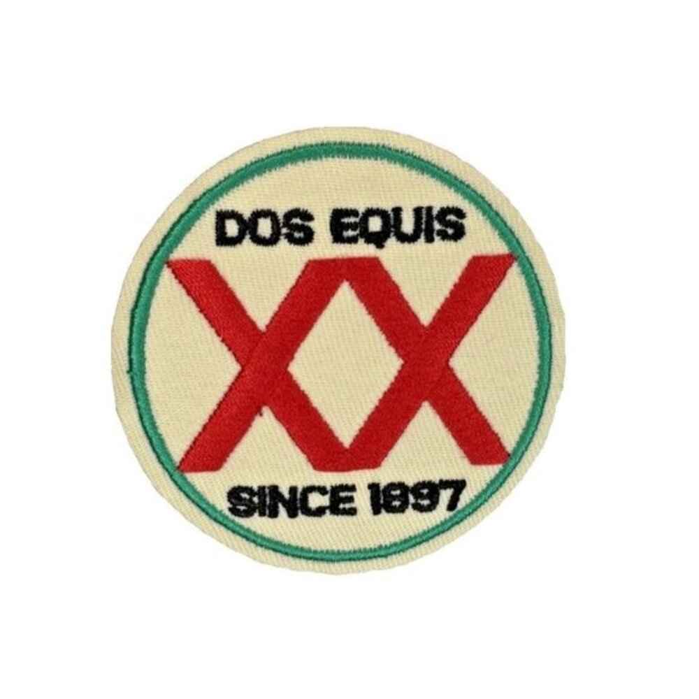 (4) Dos Equis XX Beer 3in Embroidered Sew / Iron-on Patch